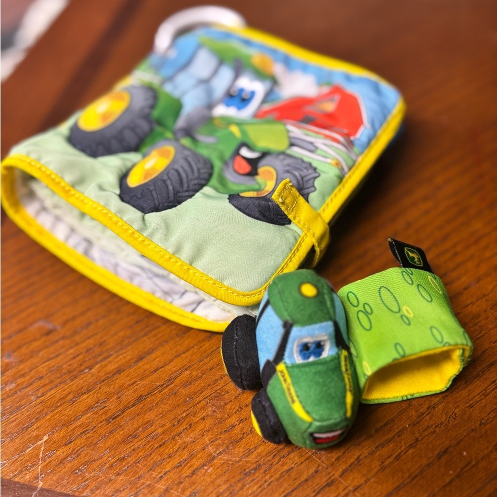 John Deere Baby Book and Rattles Bundle- 4‎ pieces
